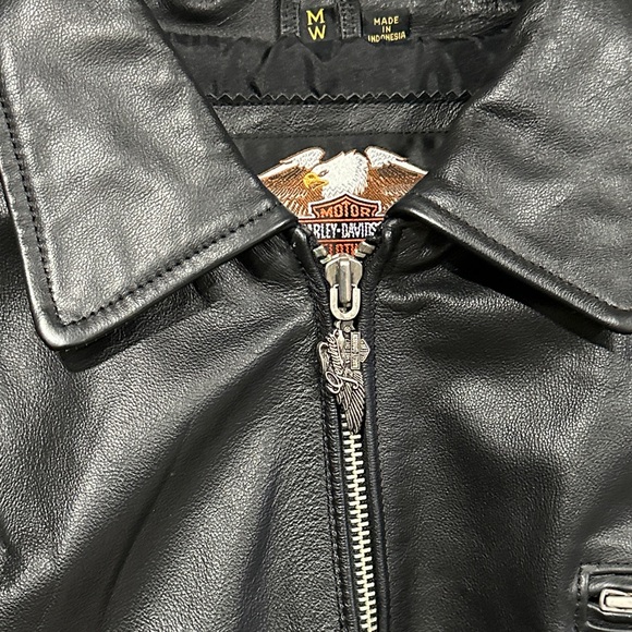 Harley Davidson Leather Jacket M - Picture 2 of 5